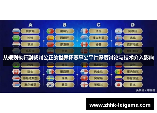 从规则执行到裁判公正的世界杯赛事公平性深度讨论与技术介入影响 从规则执行到裁判公正的世界杯赛事公平性深度讨论与技术介入影响